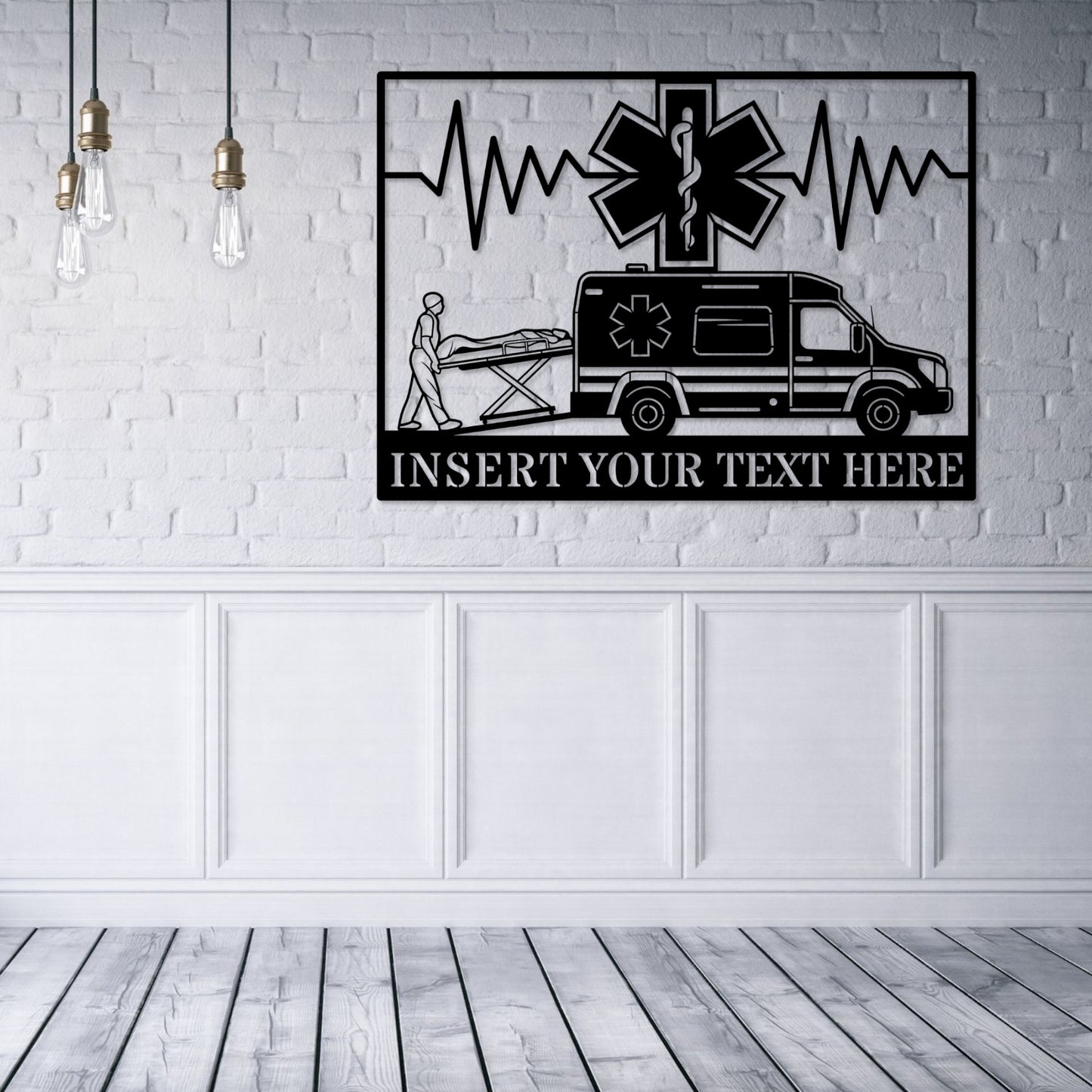 Personalized Paramedic Metal Sign. Custom Ambulance Wall Decor Gift. First Responder. EMS Worker Wall Hanging. Emergency Medical Technician