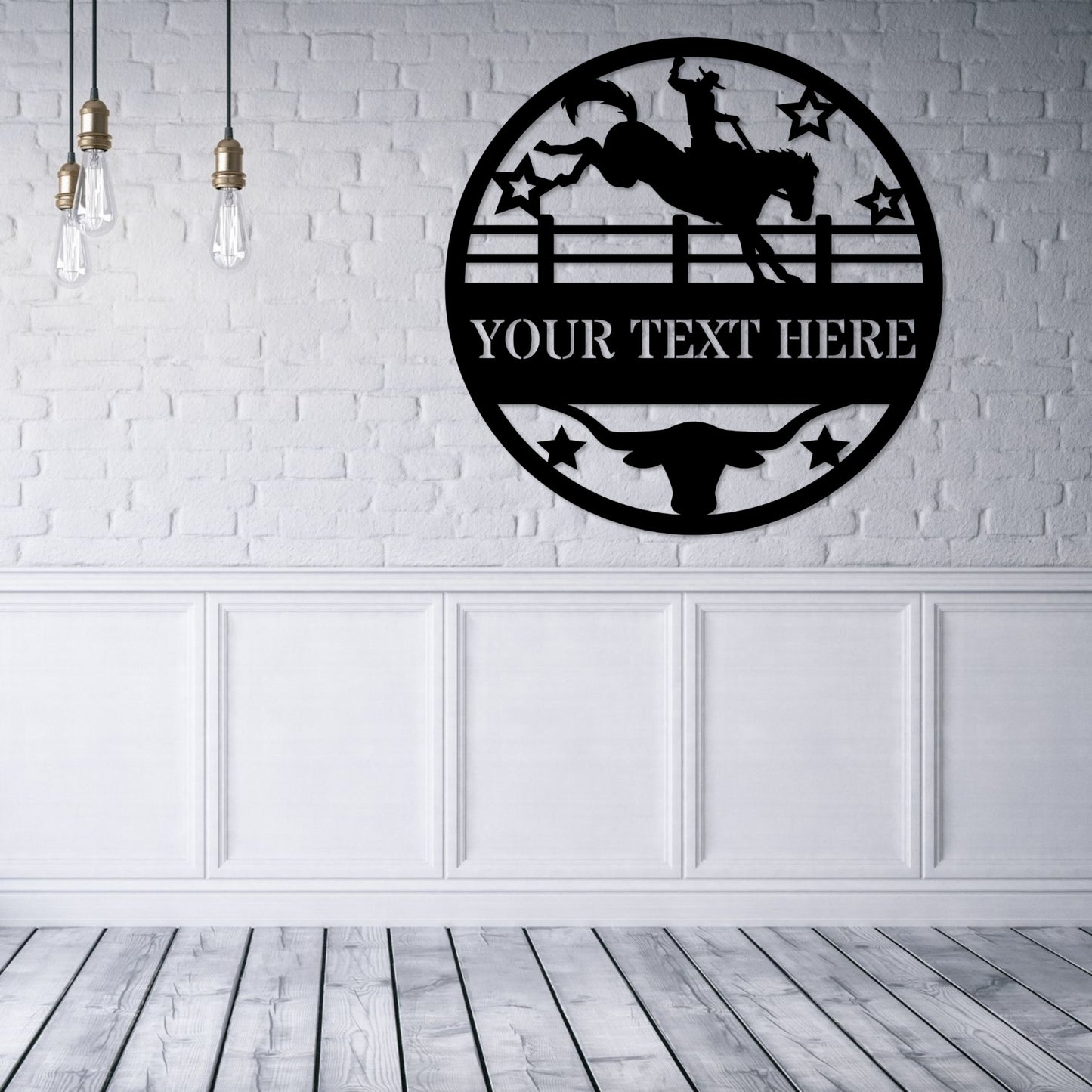 Personalized Horse Rodeo Name Metal Sign Gift. Custom Cowboy Wall Decor Gift. Horse Ranch Wall Haning. Horse Lover Present. Animal Lover Art