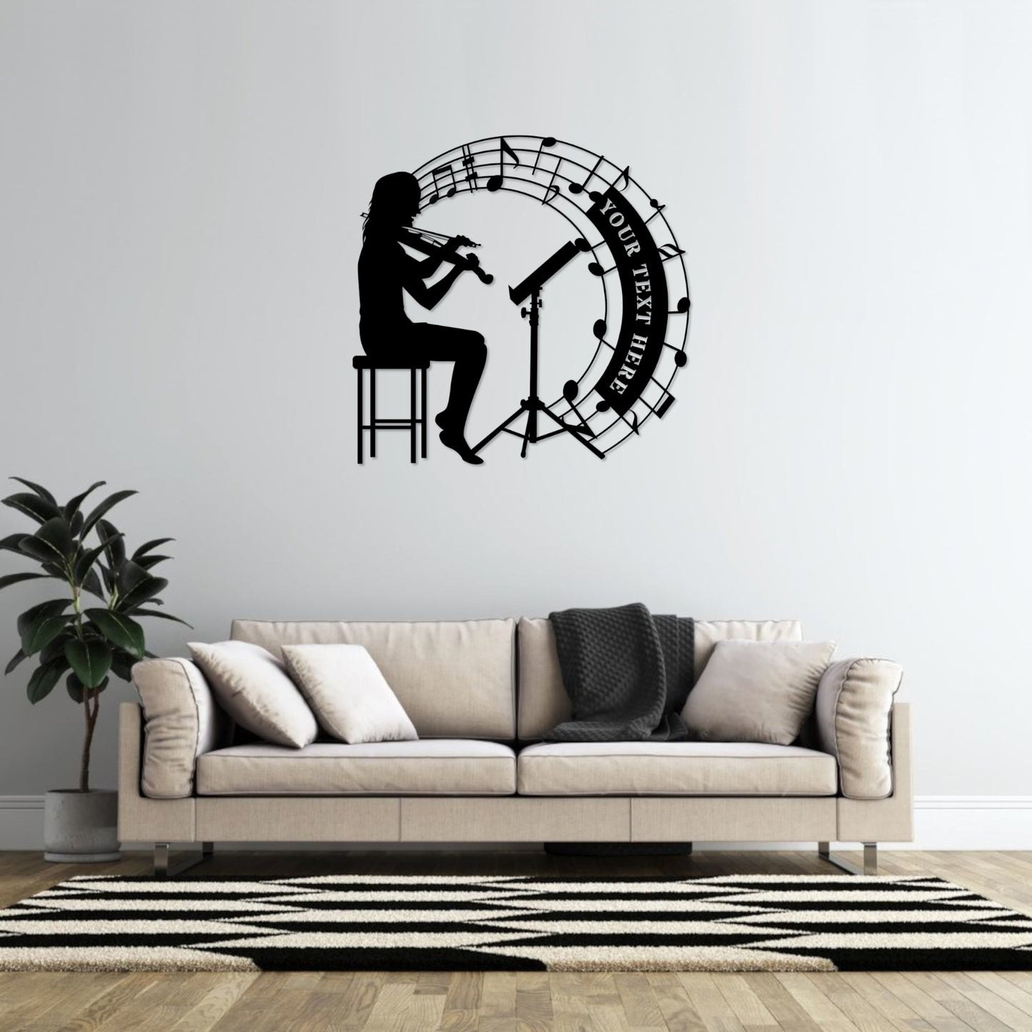 Personalized Violinist Name Metal Sign. Custom Female Violin Player Wall Decor Gift. Music Performer. Music Studio Wall Hanging. Violinist