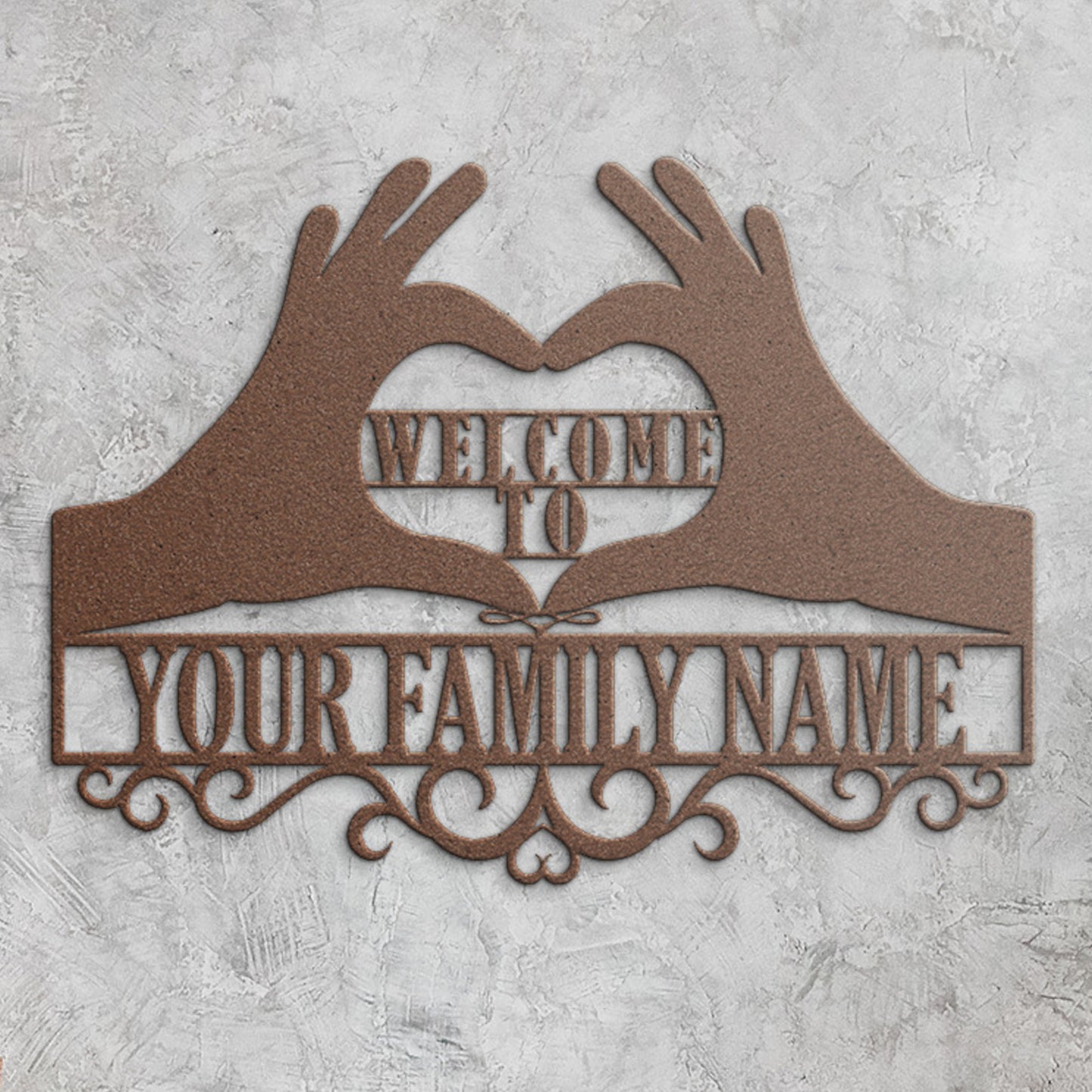 Personalized Family Name Metal Sign Gift. Custom House Welcome Wall Decor. Last Name Wall Decor. House Address Sign. Family Love Decoration
