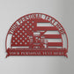Personalized US Combine Harvester Metal Sign. Custom Patriotic Farm Wall Decor Gift. Combine Operator. Farm Lover. American Farmer Wall Art