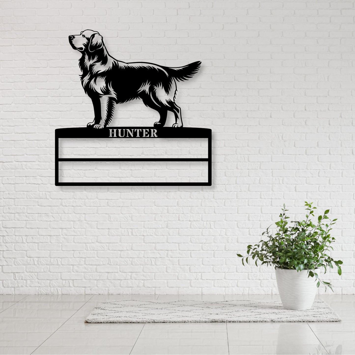 Personalized Golden Retriever Rosette Display Metal Sign. Custom Dog Champion Wall Decor Gift1....