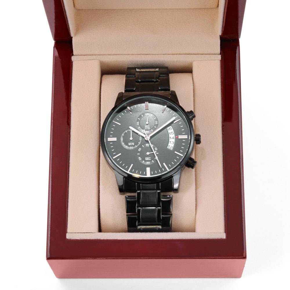 Personalized Metal Wristwatch With Custom Text And Gift Box 9