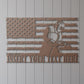 Personalized US Mig Welder Name Metal Sign Gift. Custom Metalworker Portrait. Patriotic American Ironworker Gift. US Metal Shop Wall Hanging