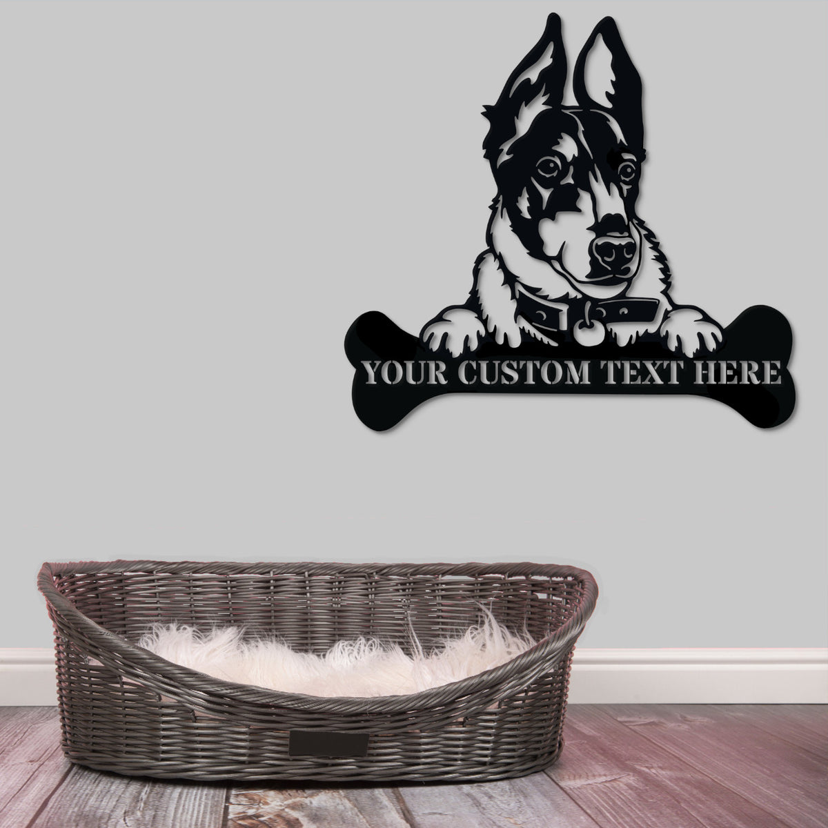 Personalized Rat Terrier Name Metal Sign. Customizable Dog Owner Wall Decor Gift
