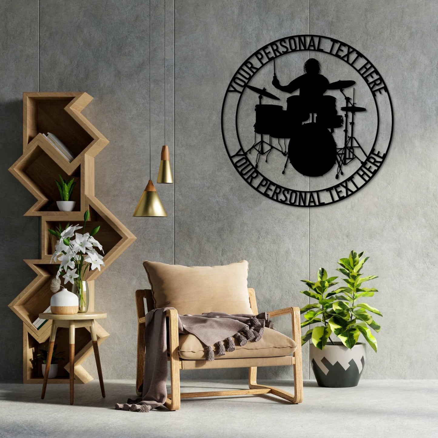 Personalized Drummer Name Metal Sign. Rock Drummer Gift. Custom Drum Player Name Gift  Music Lover Decor. Musician Wall Hanging. Music Room