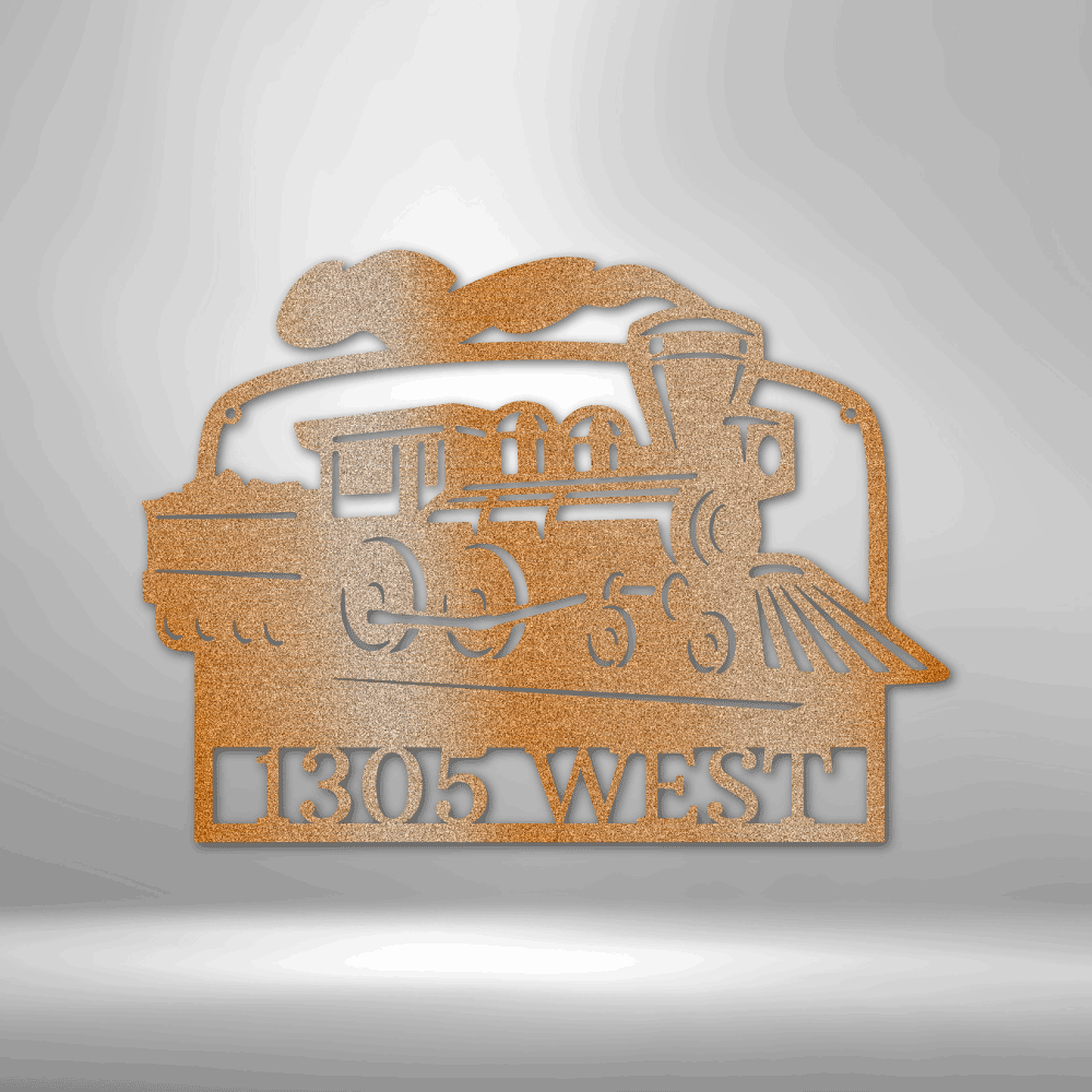 Personalized Coal Train Metal Sign - Custom Multicolor Railroad Steel Sign