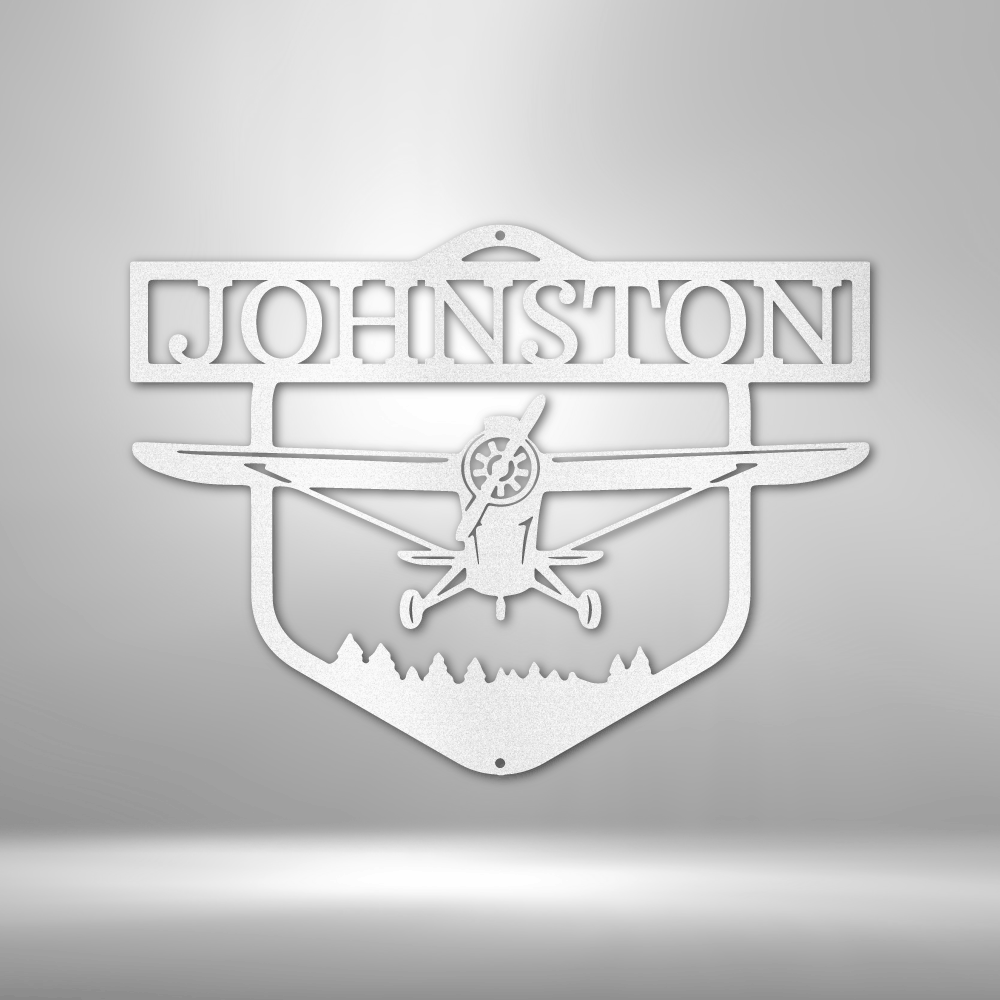 Personalized Airplane Metal Sign - CustomAirplane Steel Sign Monogram