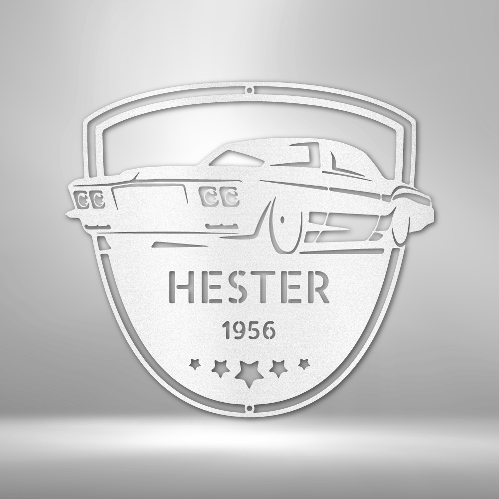 Personalized American Muscle Car Metal Sign #1 - Custom Multicolor US Car Steel SignSteel Sign