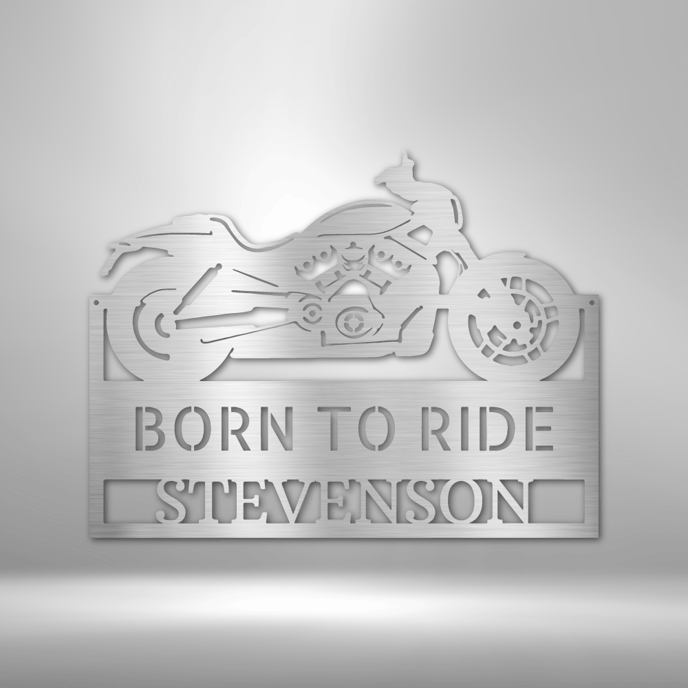 Personalized Workshop Motorcycle Metal Sign - Custom Motorbike Steel Sign