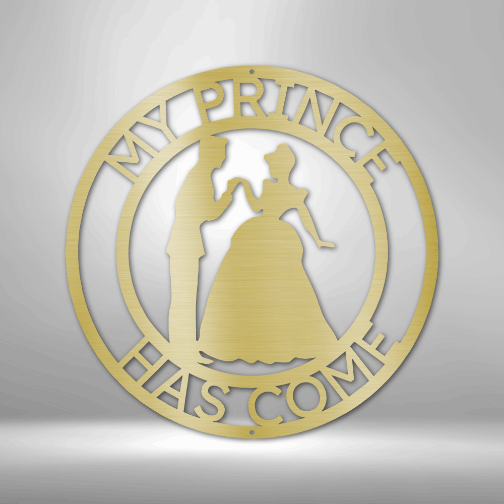 Personalized Prince and Princess Metal Sign - Custom Multicolor Couple Steel Sign