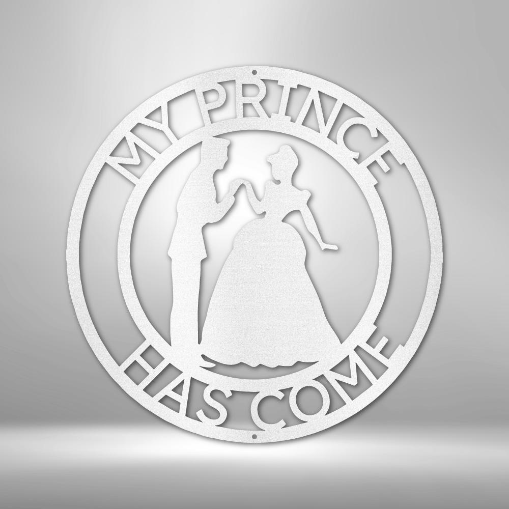Personalized Prince and Princess Metal Sign - Custom Multicolor Couple Steel Sign