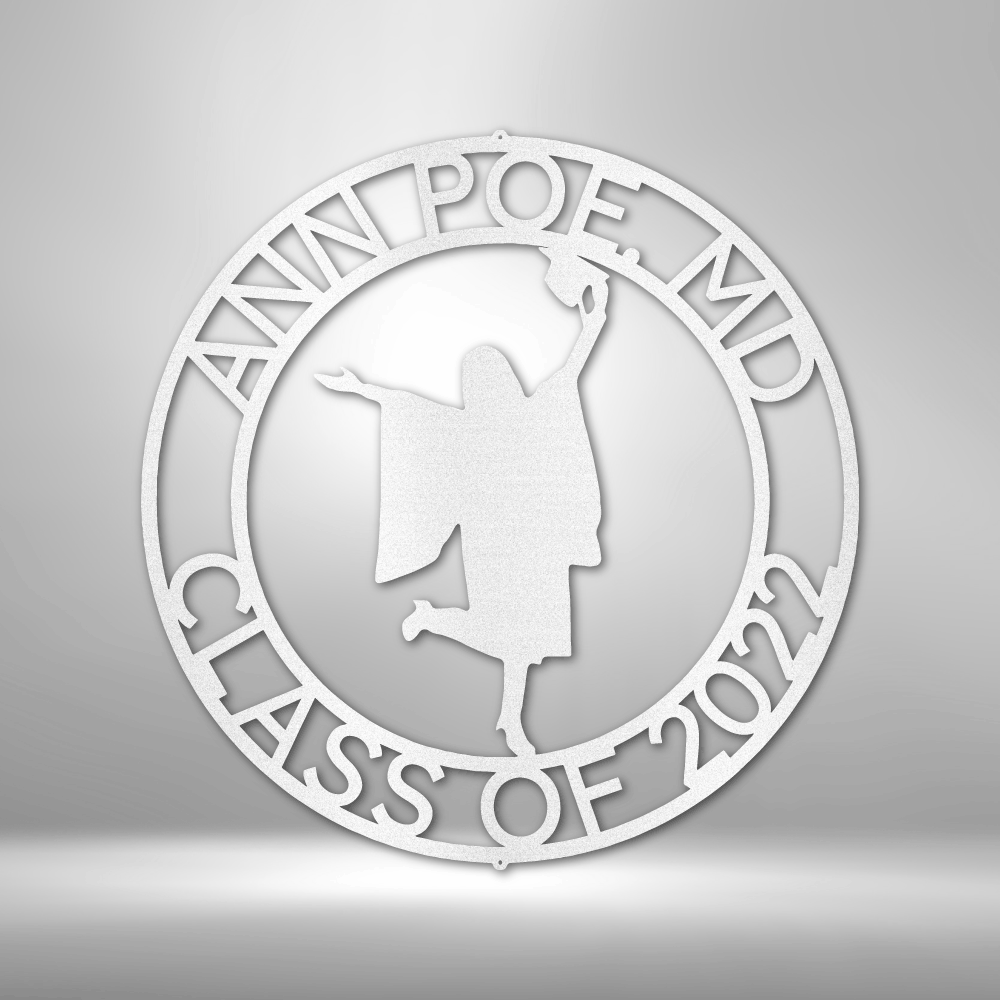 Personalized Happy Graduation Name Custom Metal Sign