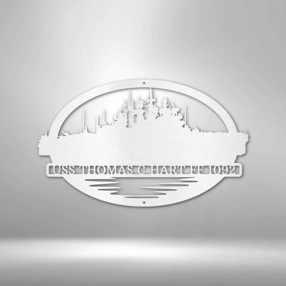 Personalized Battleship Name Custom Metal Sign