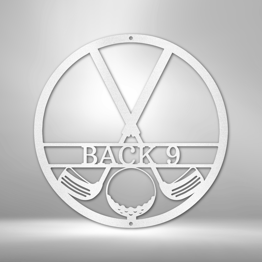 Personalized Golf Club Metal Sign - Custom Multicolor Golfer Steel Sign