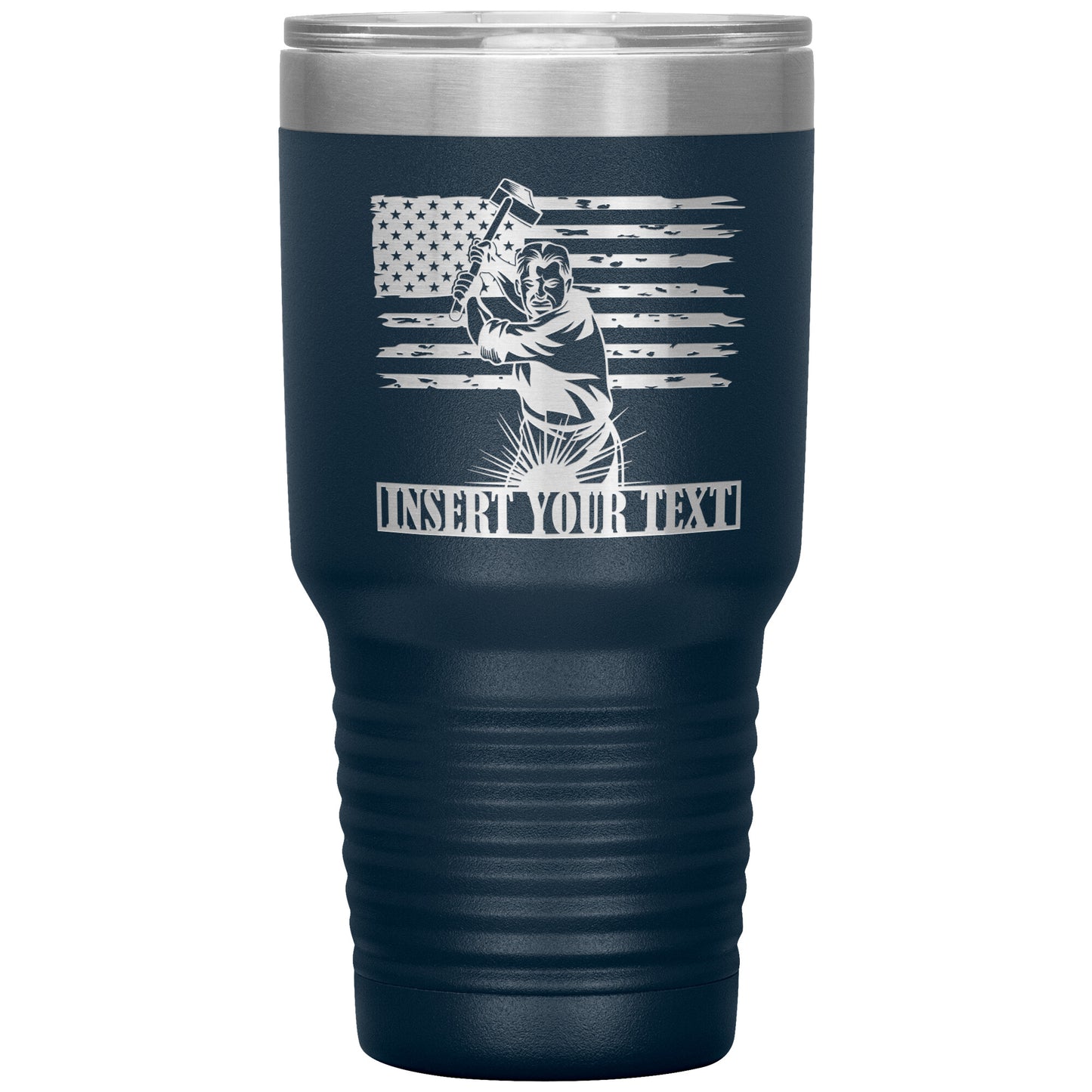 Personalized Laser-Engraved Blacksmith Tumbler With Custom Text