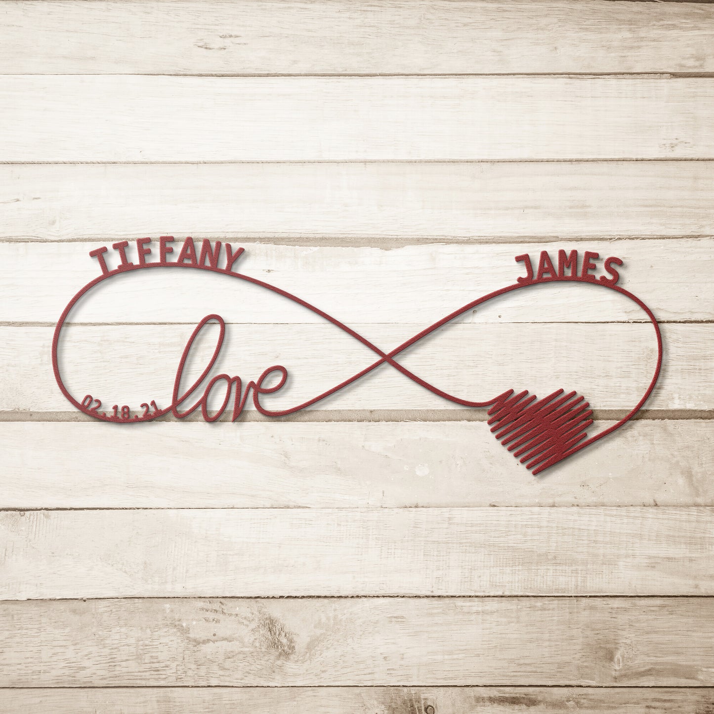 Personalized Infinity Love Couples Names With Date. Names Housewarming Gift. Custom Couples Names Wedding Monogram. Personal Valentines Gift