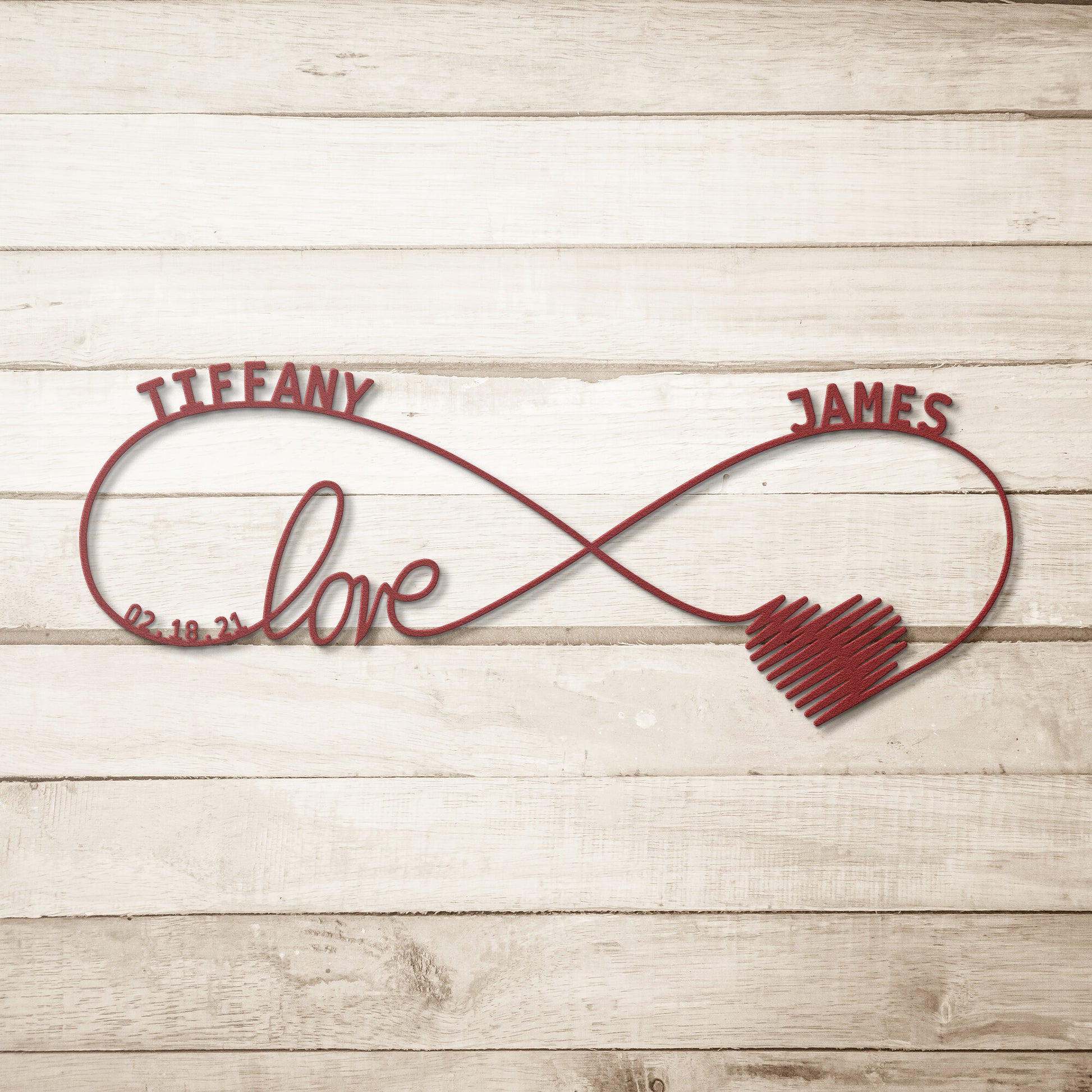 Personalized Infinity Love Couples Names With Date. Names Housewarming Gift. Custom Couples Names Wedding Monogram. Personal Valentines Gift