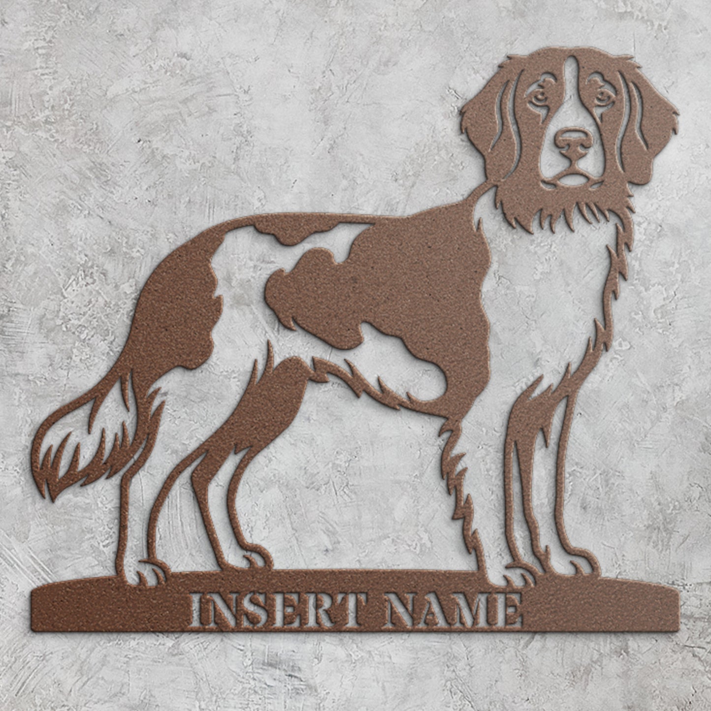 Personalized Small Munsterlander Name Metal Sign. Custom Dog Owner Wall Decor Gift (Kopi)