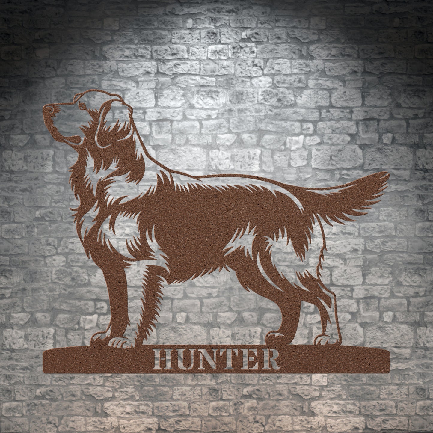 Personalized Golden Retriever Metal Sign. Custom Dog Owner Wall Decor Gift