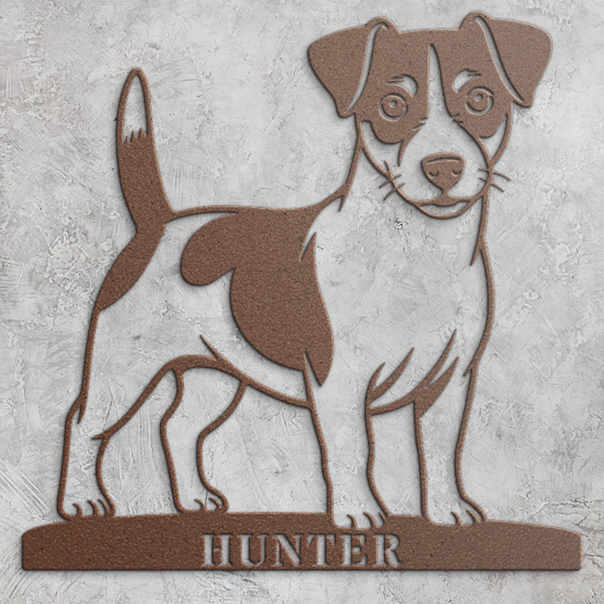 Personalized Jack Russell Terrier Name Metal Sign. Custom Dog Owner Wall Decor Gift