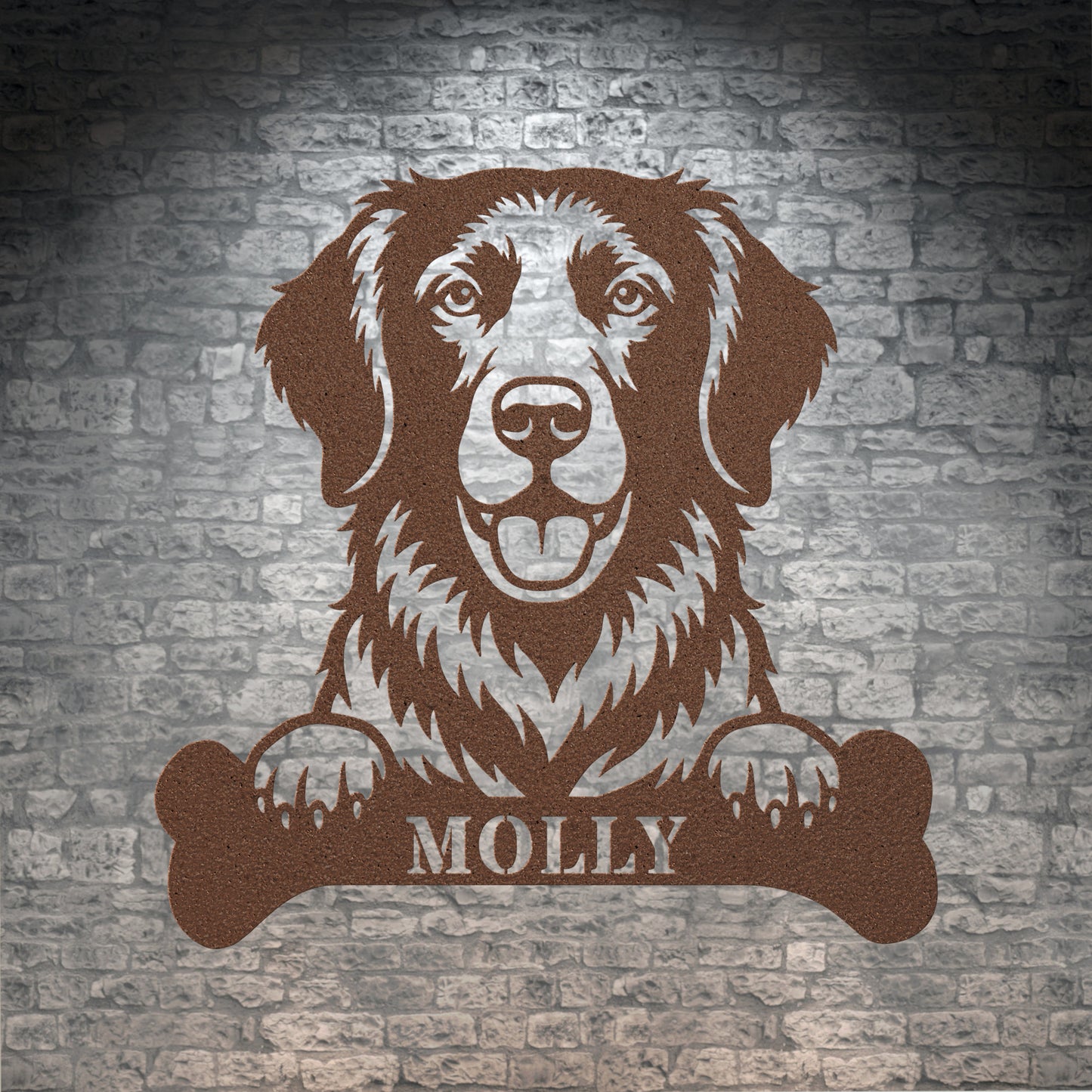 Personalized German Shorthaired Pointer With Bone Metal Sign