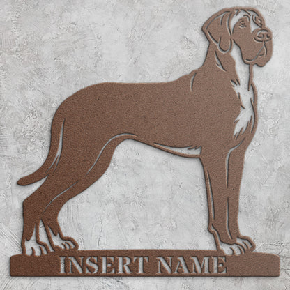 Bullmastiff Name Metal Sign. Custom Dog Owner Wall Decor Gift