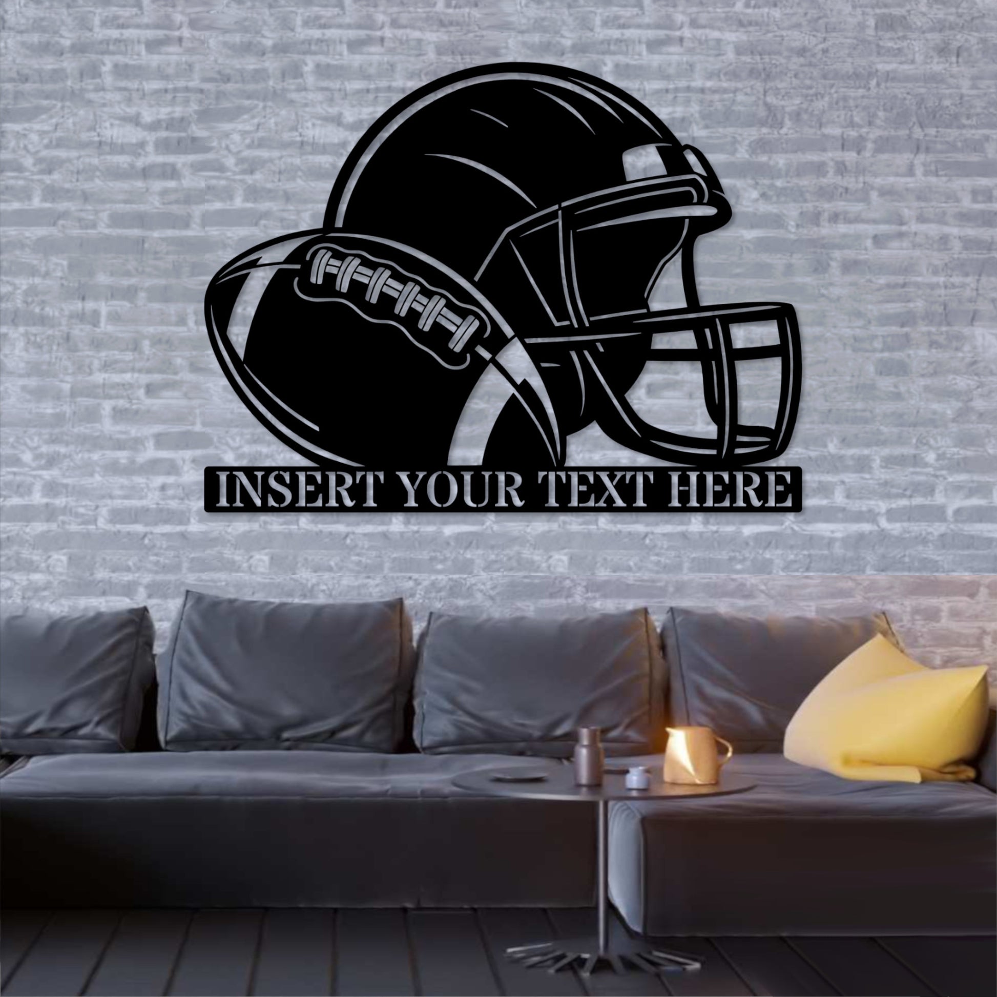 custom football helmet room decor Personalized American Football Helmet Name Metal Sign. Custom Sports D – Coolcin
