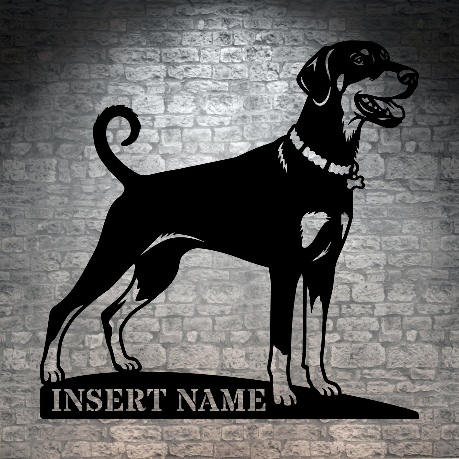 Personalized Dobermann Name Metal Sign. Custom Dog Owner Wall Decor Gift