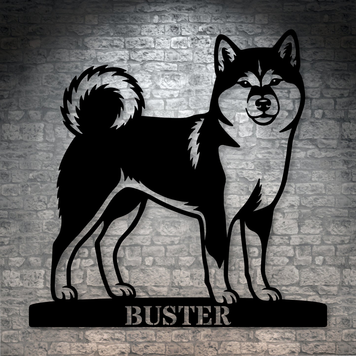 Personalized Shiba Inu Name Metal Sign. Custom Dog Owner Wall Decor Gift