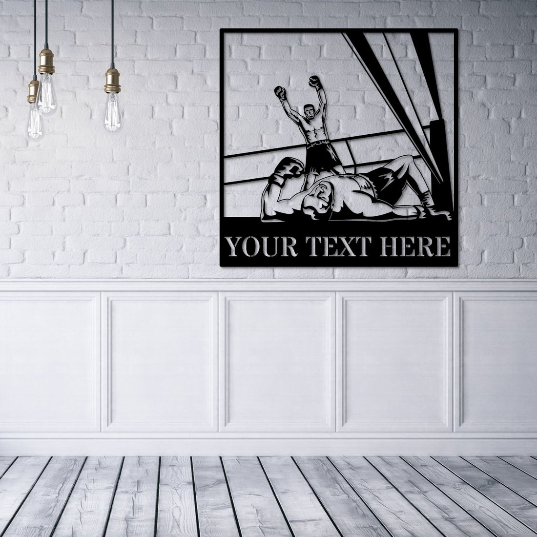 Personalized Boxing Knockout Name Metal Sign – Coolcin