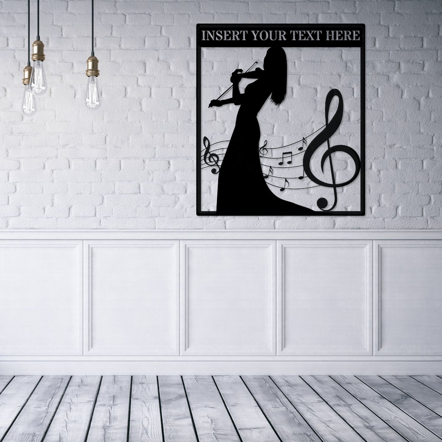 Personalized Female Violin Player Metal Sign. Custom Violinist Name Wall Decor. Music Room Decoration. Musician Wall Hanging. Violin Lover