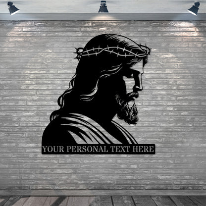 Personalized Jesus Christ Metal Sign Gift. Custom Religious Christian Wall Art Decor. Personal Faith Decoration. Spiritual Wall Hanging Gift