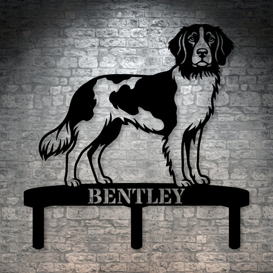 Personalized Small Munsterlander Garden Metal Sign With Stakes. Custom Dog Lover Name Gift