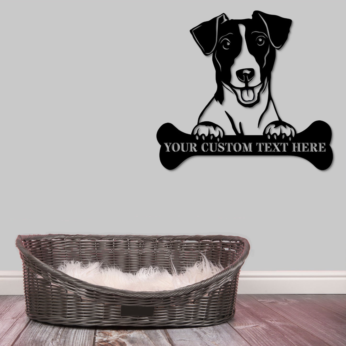 Personalized Jack Russell Terrier Name Metal Sign. Customizable Dog Owner Wall Decor Gift