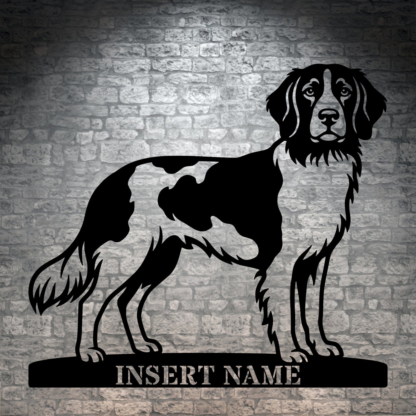 Personalized Small Munsterlander Name Metal Sign. Custom Dog Owner Wall Decor Gift (Kopi)