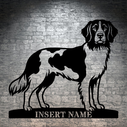 Personalized Small Munsterlander Name Metal Sign. Custom Dog Owner Wall Decor Gift (Kopi)