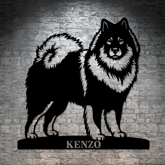 Personalized Eurasier Name Metal Sign. Custom Dog Owner Wall Decor Gift