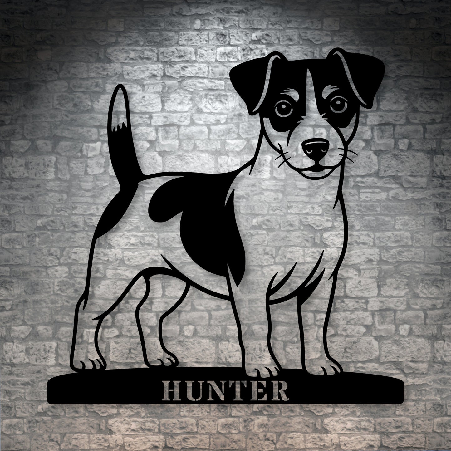 Personalized Jack Russell Terrier Name Metal Sign. Custom Dog Owner Wall Decor Gift