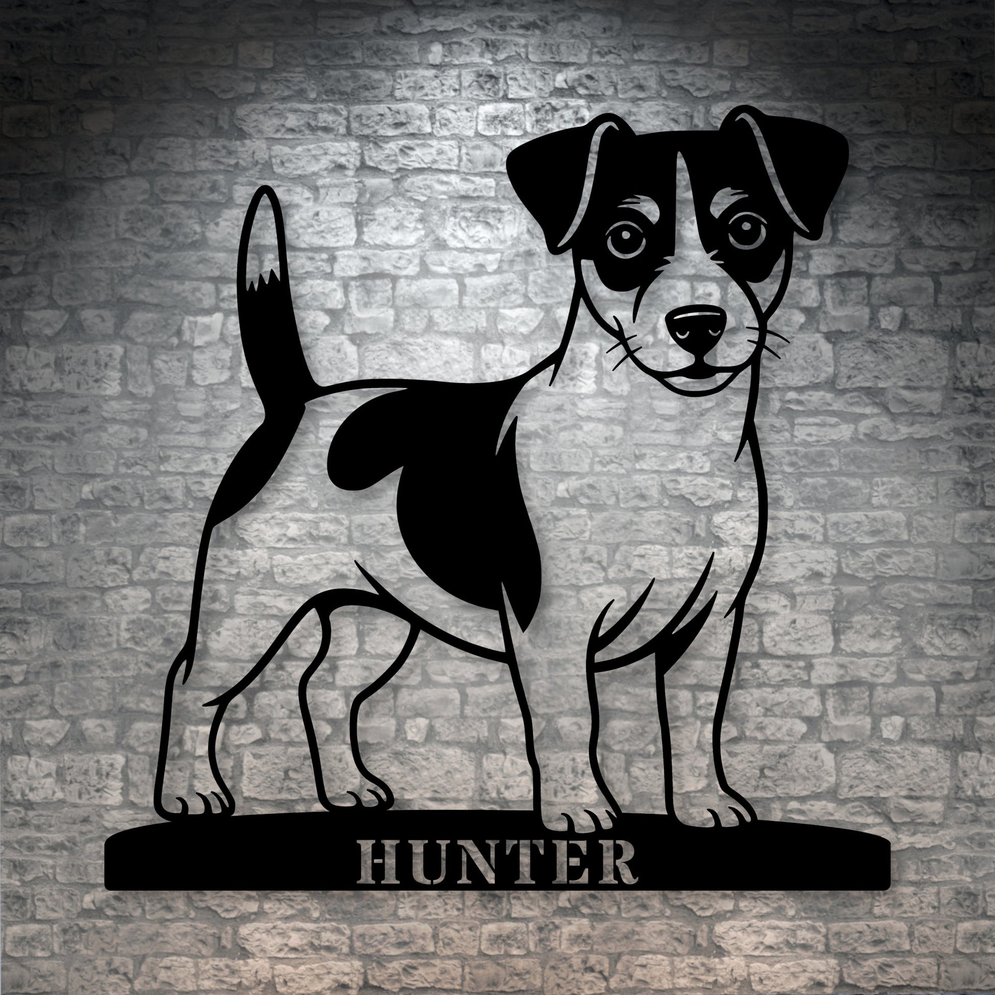 Personalized Jack Russell Terrier Name Metal Sign. Custom Dog Owner Wall Decor Gift