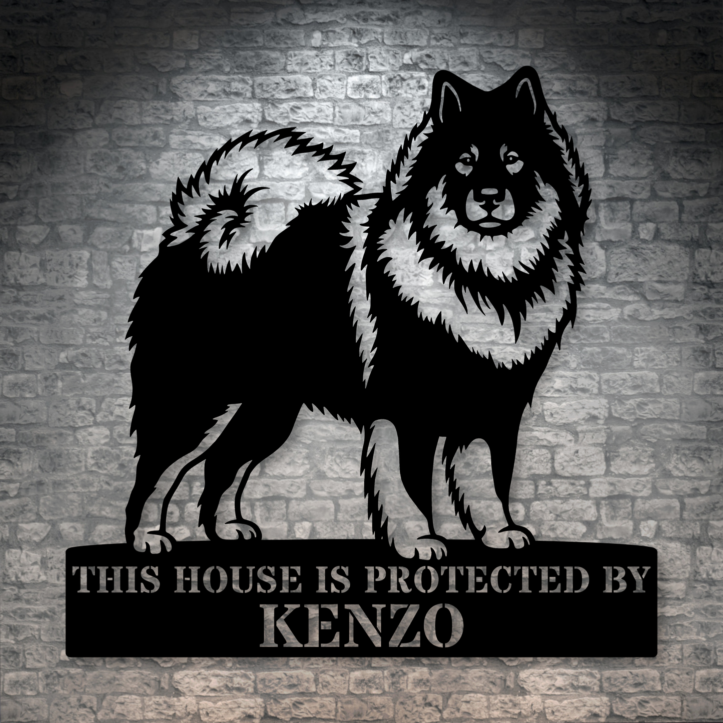 Personalized Eurasier Guard Metal Sign Gift. Custom Dog Name Wall Decor
