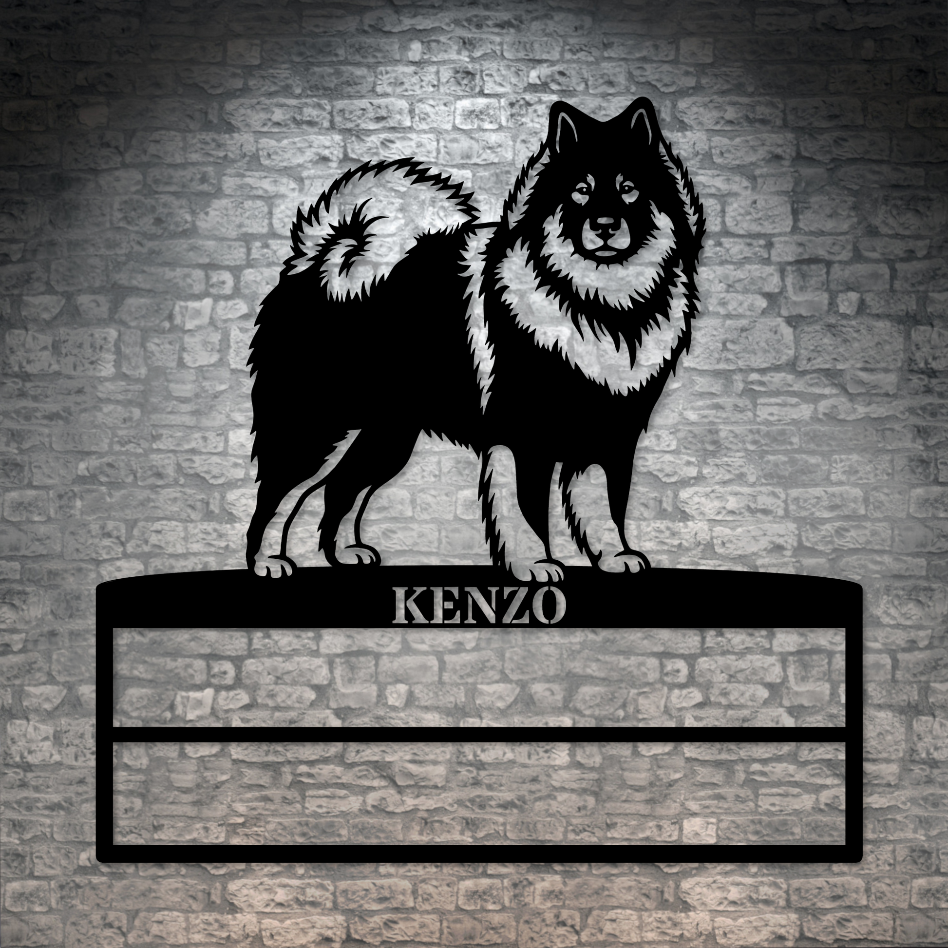 Personalized Eurasier Rosette Name Metal Sign Champion Display