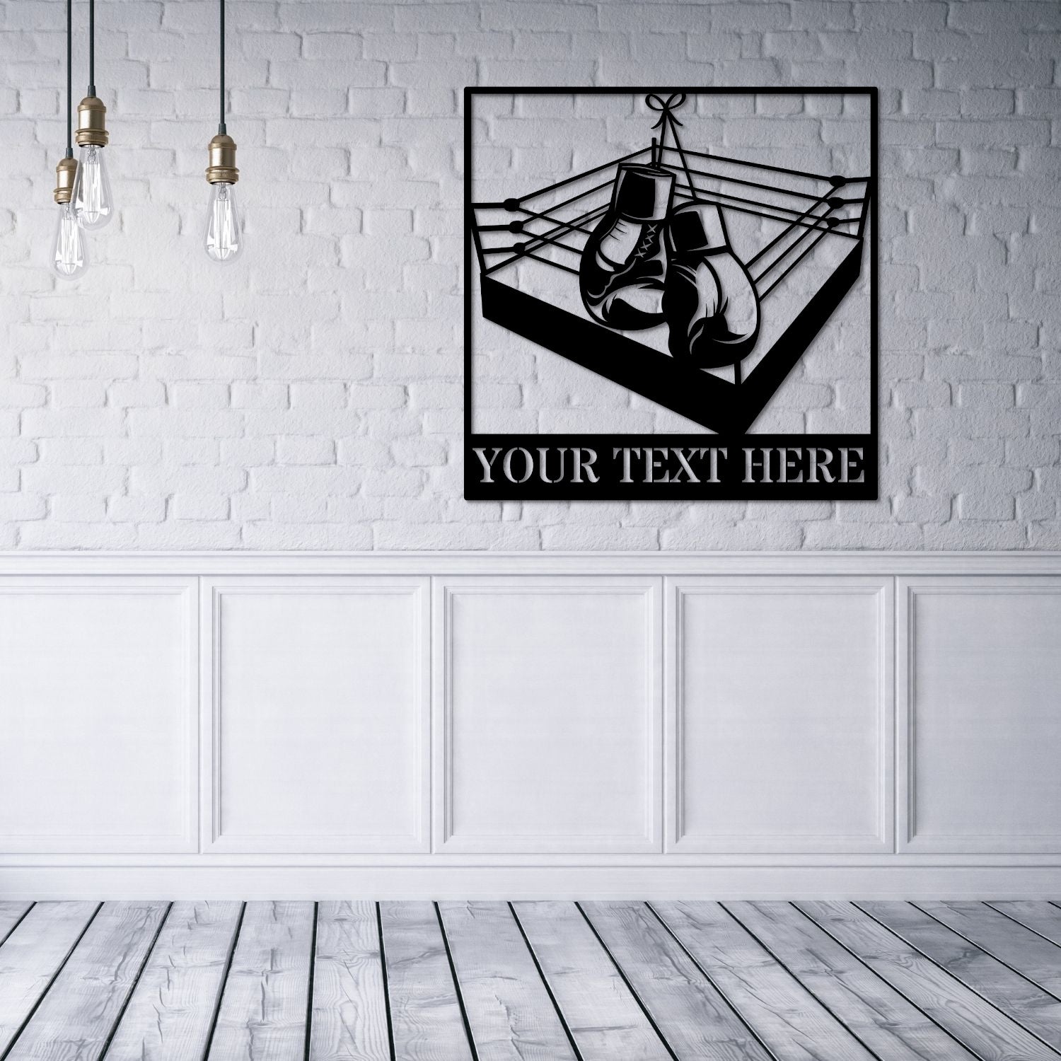Personalized Boxing Ring Name Metal Sign Gift. Custom Boxer Wall Decor. Gift For Boxer. Boxing Club Decor. Fighting Arena Display. Boxing Gloves With Custom Text