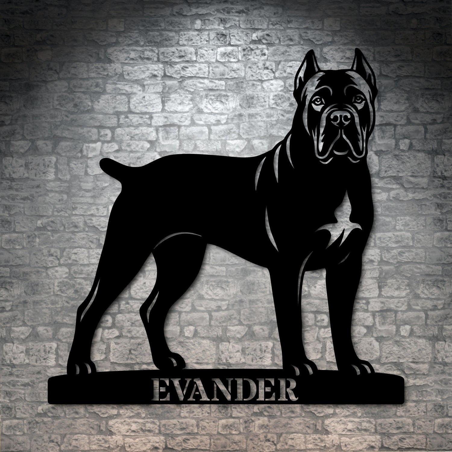 Personalized Cane Corso Name Metal Sign. Custom Dog Owner Wall Decor Gift