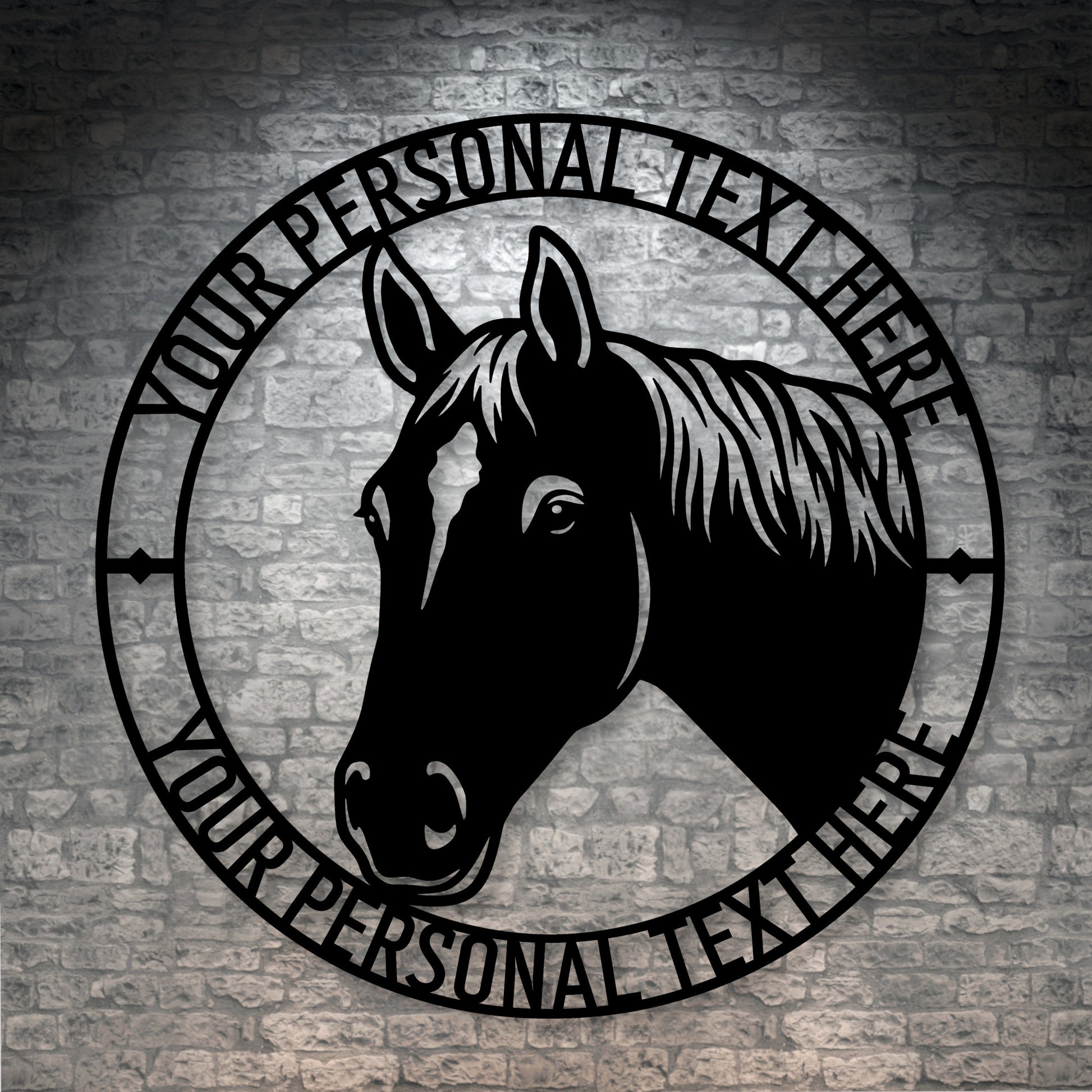 Personalized Danish Warmblood Horse Name Metal Sign. Custom Horselover Wall Decor Gift