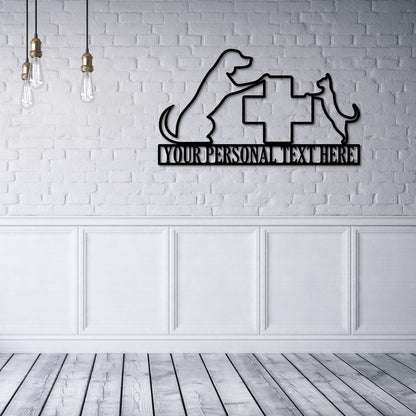 Personalized Vet Health Care Name Metal Sign. Customizable Animal Doctor Wall Decor. Vet Healthcare Sign. Dog And Cat Decor. Veterinary Gift