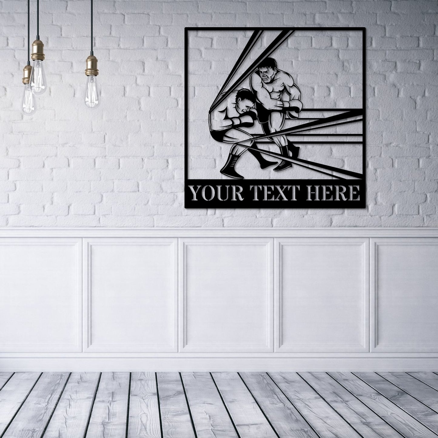 Personalized Boxing Fight Name Metal Sign. Custom Boxer Wall Hanging Gift. Boxing Champion Sign. Boxing Arena Decor. Sport Fighting artwork