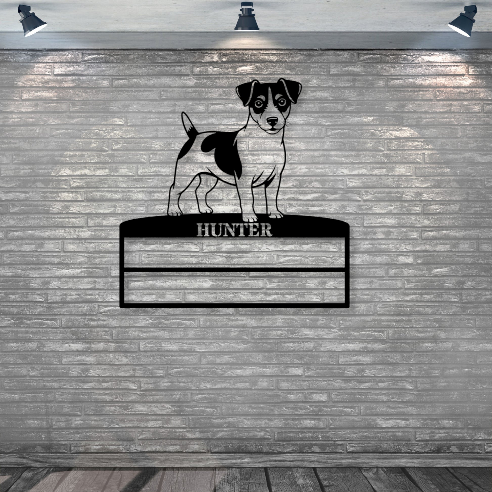 24 Inch Personalized Jack Russel Terrier Ribbon Display Metal Sign. Custom Dog Champion Wall Decor Gift