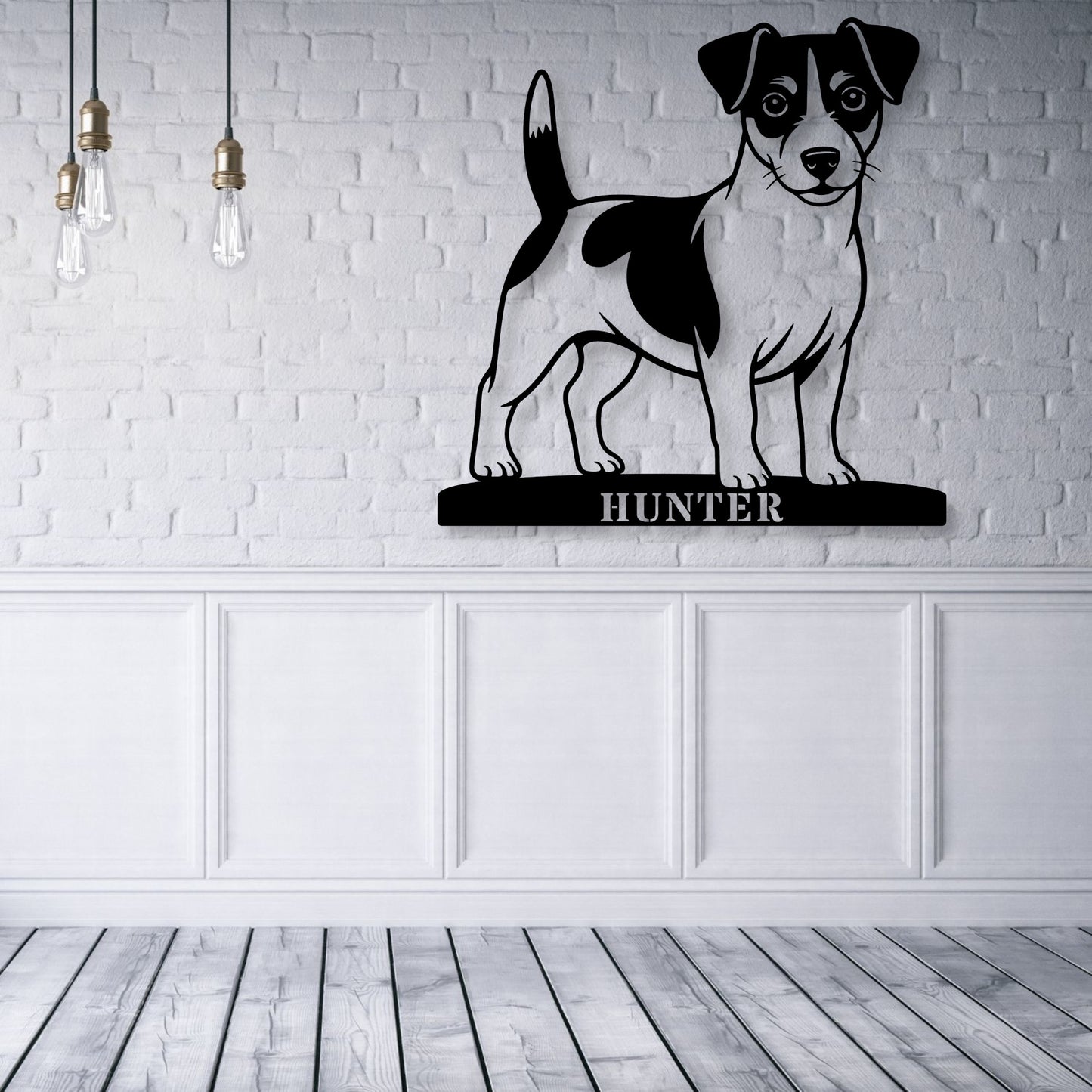 Personalized Jack Russell Terrier Name Metal Sign. Custom Dog Owner Wall Decor Gift