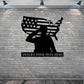 Personalized US Soldier Name Metal Sign. Custom Patriotic Army Wall Decor Gift. Military Homecoming. Unique American Veteran Wall Hanging.
